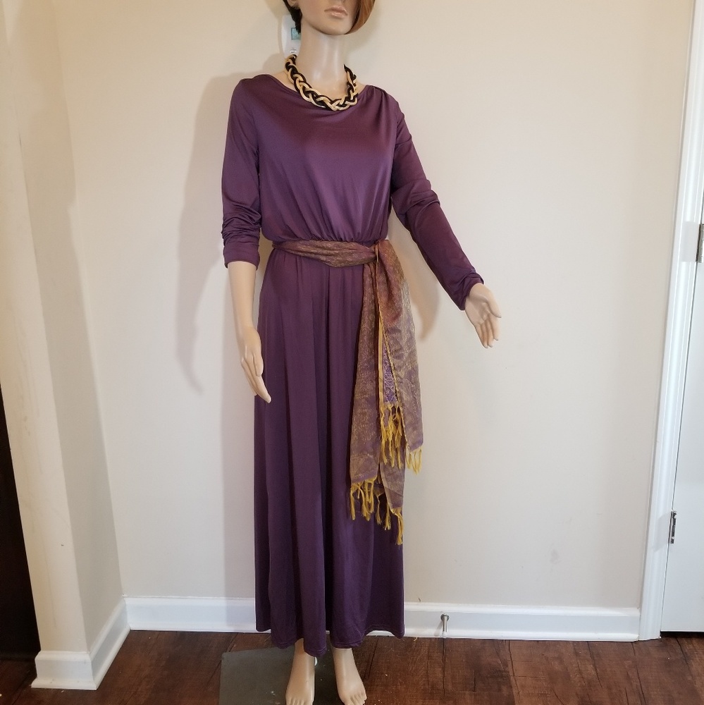 Purple maxi dress